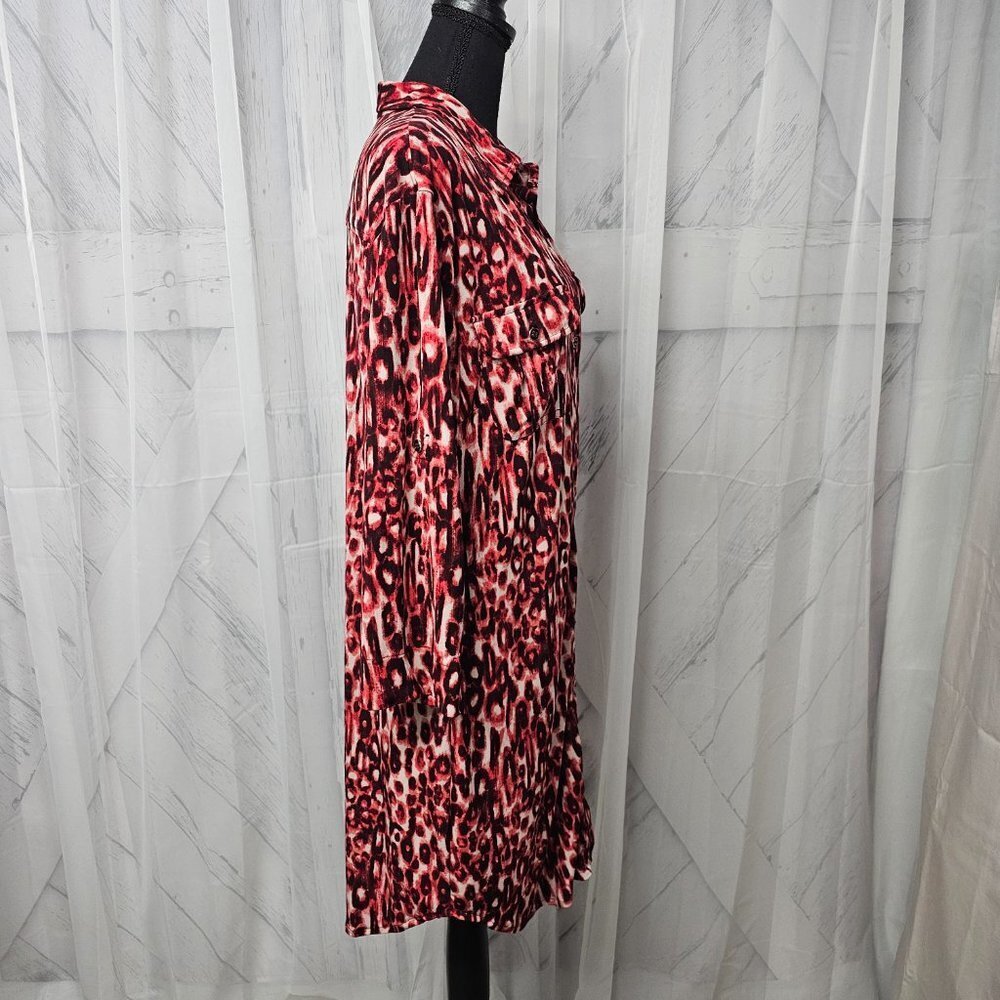Leopard Print Red Dress - Picture 7 of 15